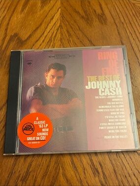 Columbia Johnny Cash CD — Pink and Purple Cover